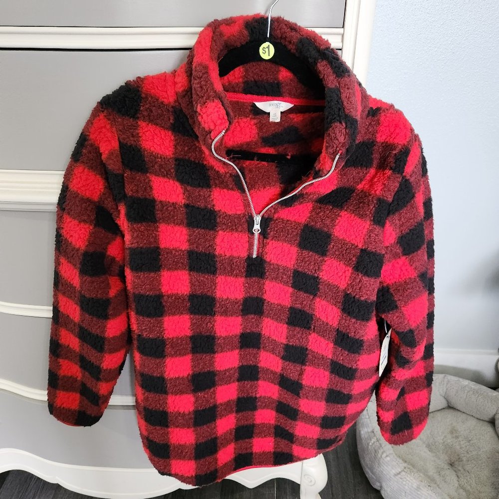 Buffalo Check Sherpa pullover